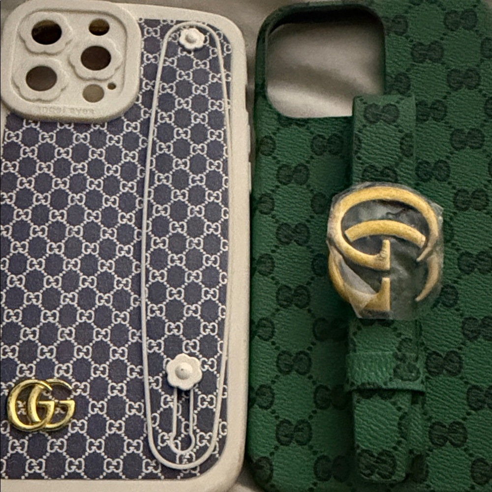 Designer Green and Blue Phone Cases